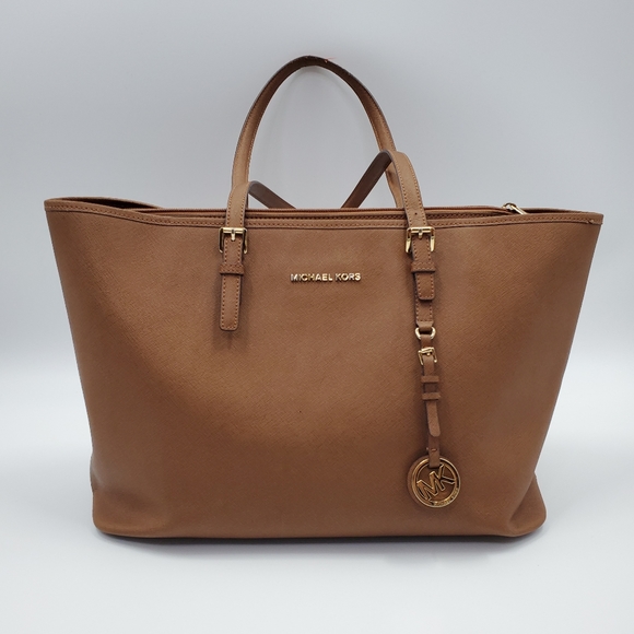 Michael Kors Handbags - Michael Kors Jetset Tote Bag Camel Brown Career